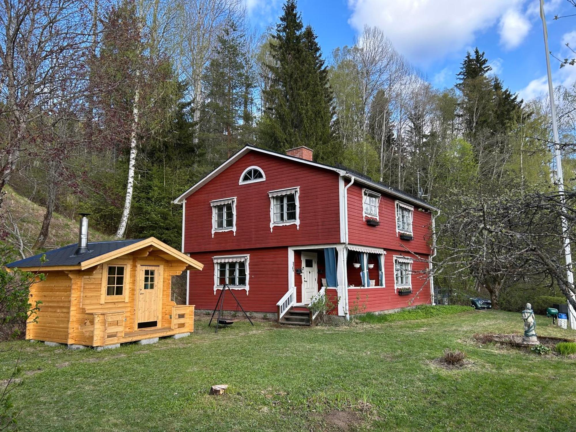 Charmig Villa Med Bastu Och Snabbt Wifi Långav Exterior foto